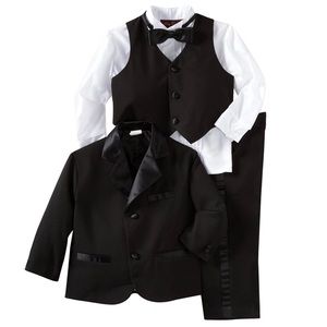 Joey Couture Little Boys' Little Tuxedo No Tail Suit